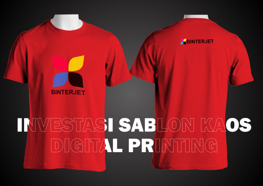 Investasi bisnis sablon kaos digital Printing